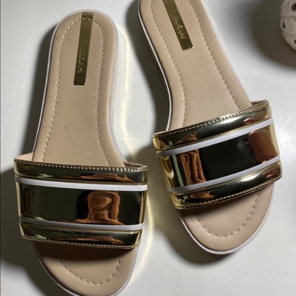 Shiny gold slides
